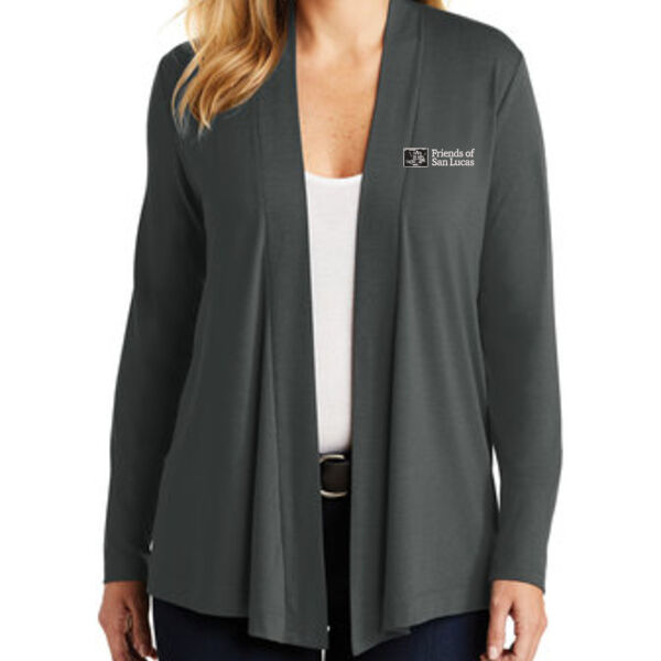 Port Authority® Ladies Concept Open Cardigan - Embroidered Logo Thumbnail