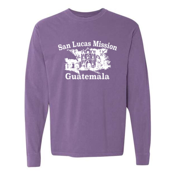 Comfort Colors Garment Dyed Heavyweight Long Sleeve T-Shirt - Printed Logo Thumbnail