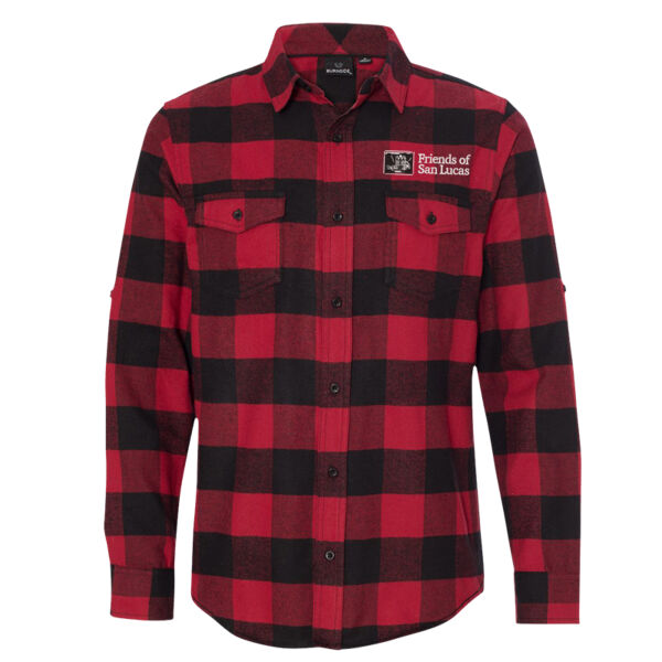 Burnside - Yarn-Dyed Long Sleeve Flannel Shirt - Embroidered Logo Thumbnail