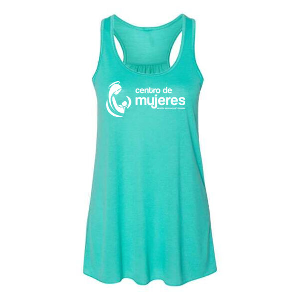 BELLA + CANVAS - Women's Flowy Racerback Tank - Printed Logo Thumbnail